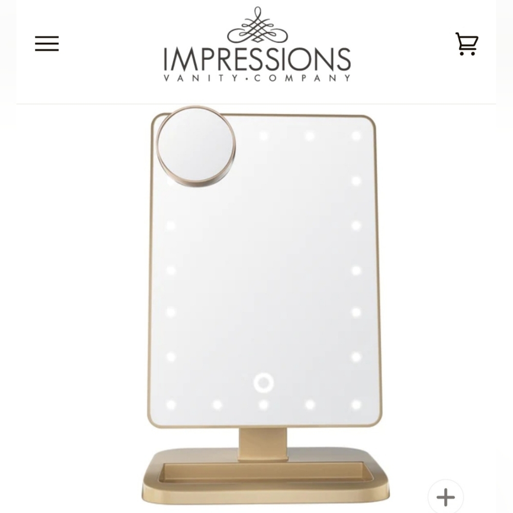 Touch XL Dimmable LED Makeup Mirror with Bluetooth